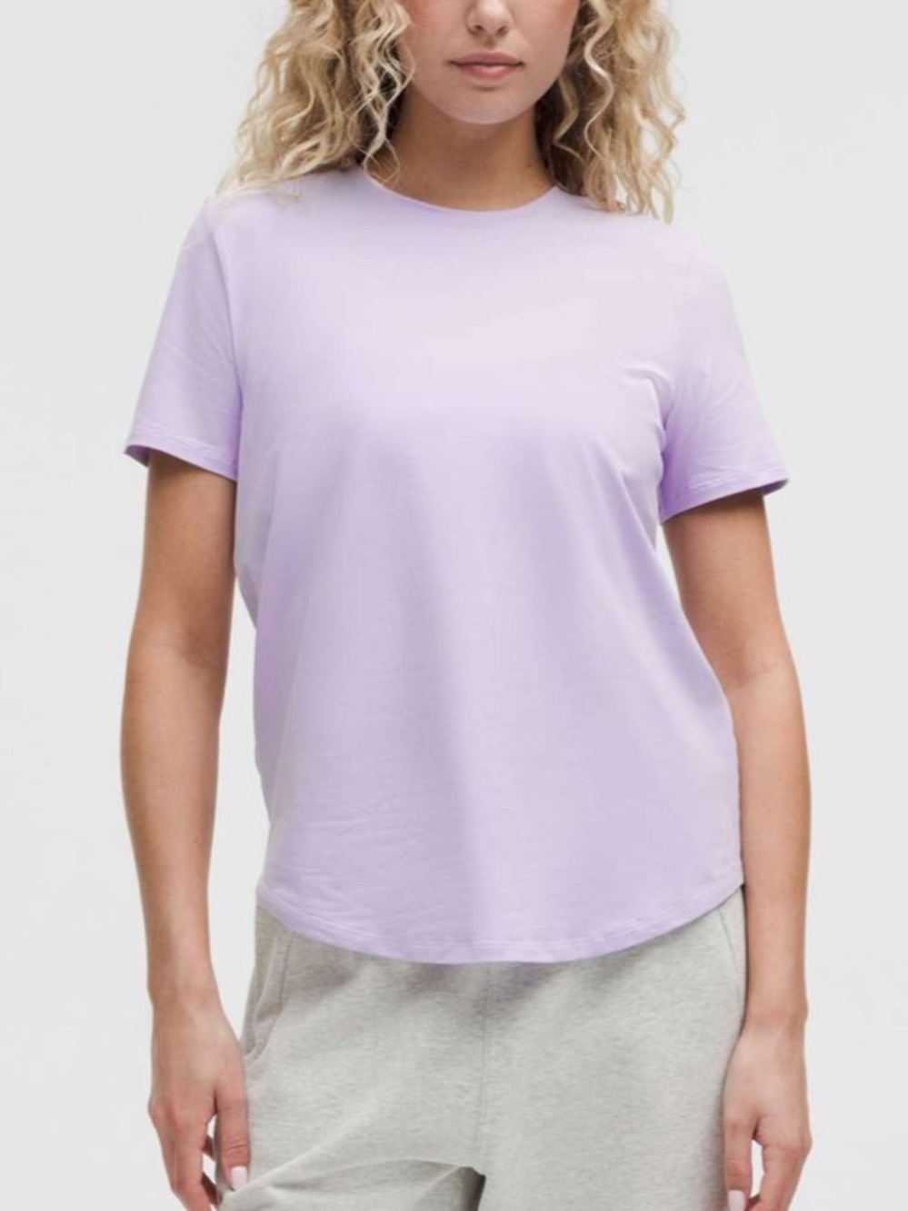Lululemon Love Crewneck Tee Size 4 Purple/Lavender Frost